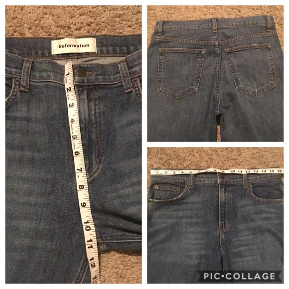 Reformation Mid Rise Slim Jean -Sz 30 - Picture 6 of 7